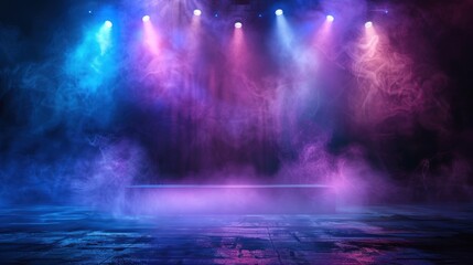 Neon Lights and Smoke Stage