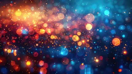 Nightlife Glow: Colorful Urban Bokeh