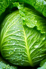 Natural food background. Macro shot of cabbage leaf.
