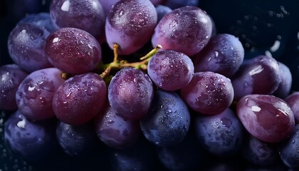 Fototapeta premium Closeup Photography of Avocado, Lemon, Grapes | Micro Photography
