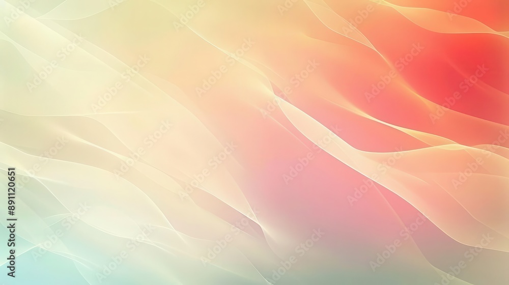 Poster abstract background with soft, flowing lines in pastel colors. perfect for design projects. . wall a