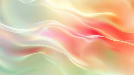 Fototapeta premium Abstract Artwith flowing, iridescent colors in shades of green, pink, and yellow. For wall art, art websit, and social media decoration , High solution 300dpi