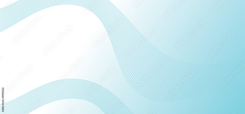 Poster abstract wave element for design. wave with lines created using blend vector illustration
