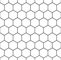 Seamless geometric honeycomb pattern.; The hexagonal texture of the cells. Abstract vintage background.