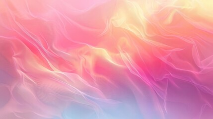 Obraz premium Abstract background with swirling pink, yellow, and blue colors.