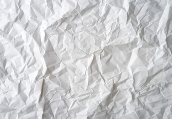 Obraz premium Crumpled white paper texture background