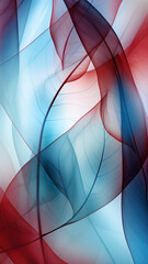  Cyan and Maroon abstract image featuring leaf patterns, translucent planes, and net art. This minimalist mobile wallpaper presents colorful, nature-inspired imagery that is both serene and harmonious