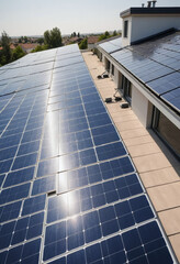  A home solar panel installation process. 