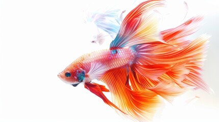 Fototapeta premium Vibrant Siamese Fighting Fish