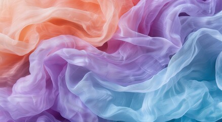 Obraz premium Vibrant Fabric Waves