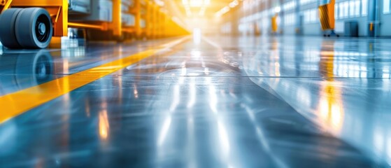 Fototapeta premium Shiny Floor in Factory