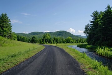 Fototapeta premium Road asphalt outdoors highway.
