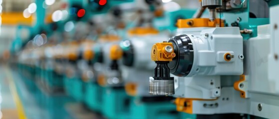 Close-up of Industrial Machinery