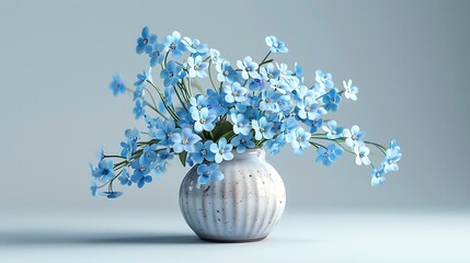 bouquet of snowdrops in vase