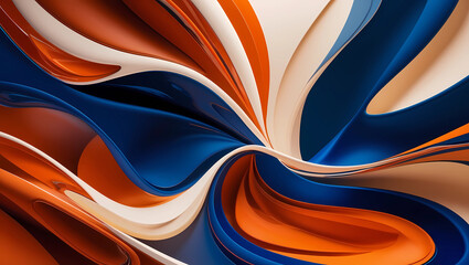stunning tricolor abstract designed by AI, perfect for contemporary interior design and art print decorations