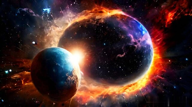 Planet collide with another planet