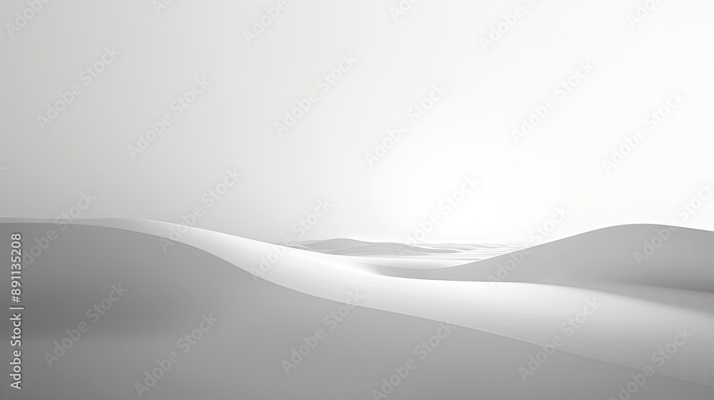 Poster a minimal white background with a soft gradient shading from top to bottom, creating a calm and sere