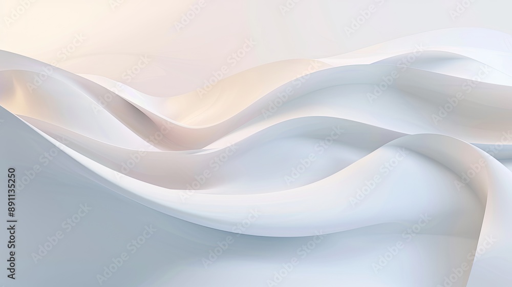 Poster a minimal white background with a soft gradient shading from top to bottom, creating a calm and sere