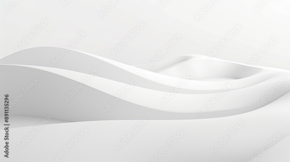 Poster a minimal white background with a subtle gradient shading from top to bottom, perfect for serene and