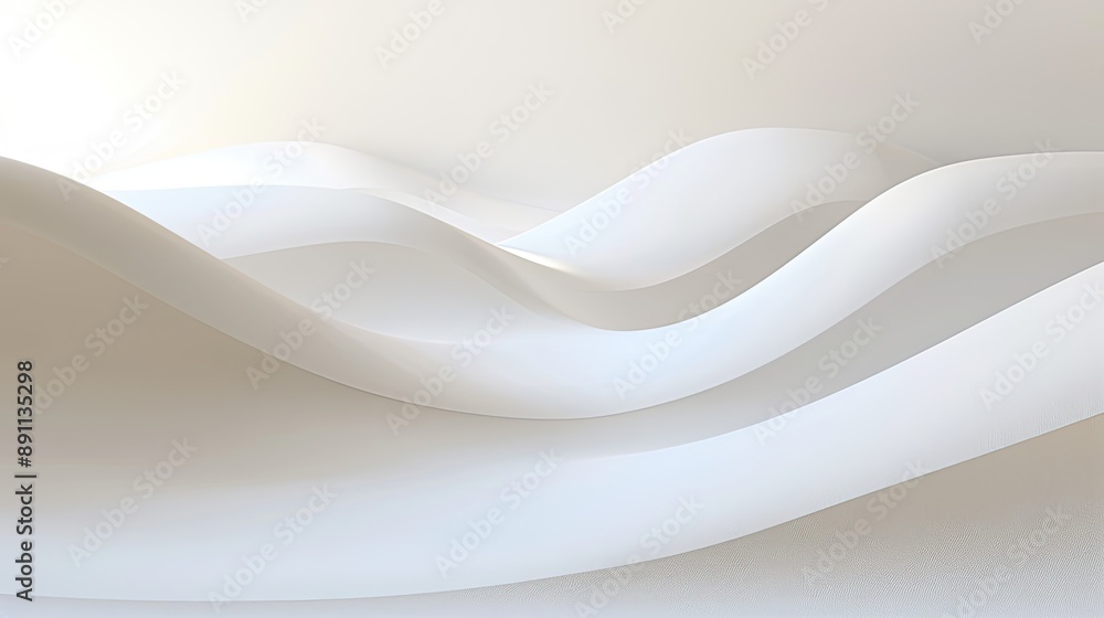 Poster a minimal white background with a subtle gradient shading from top to bottom, perfect for serene and