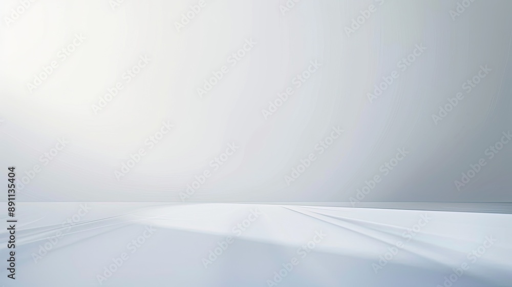 Poster a pristine white backdrop with a subtle gradient effect from top to bottom, perfect for serene and m