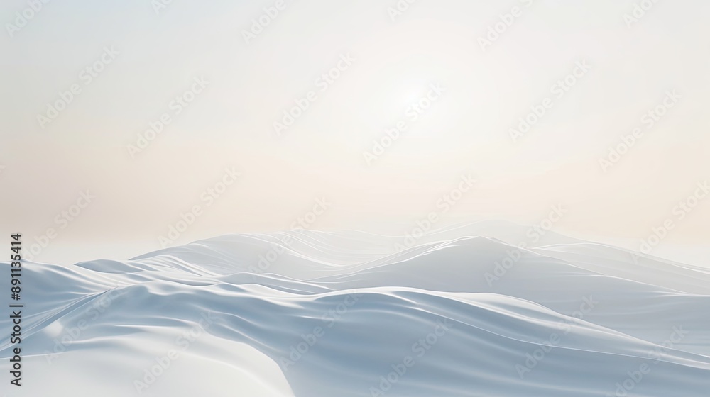 Poster a pristine white backdrop with a gentle gradient effect from top to bottom, offering a minimalist an