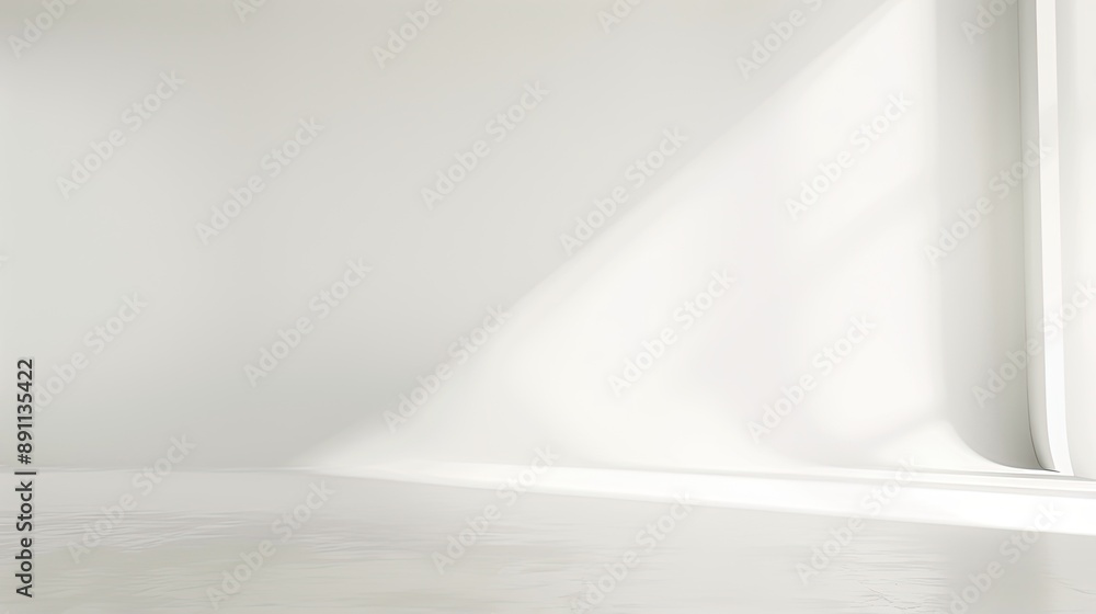 Poster a pristine white backdrop with a gentle gradient effect from top to bottom, offering a minimalist an