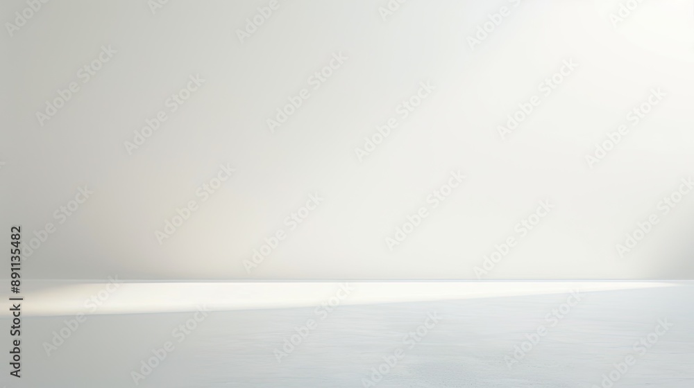 Poster a pristine white background featuring a gentle gradient transition from top to bottom, creating a cl