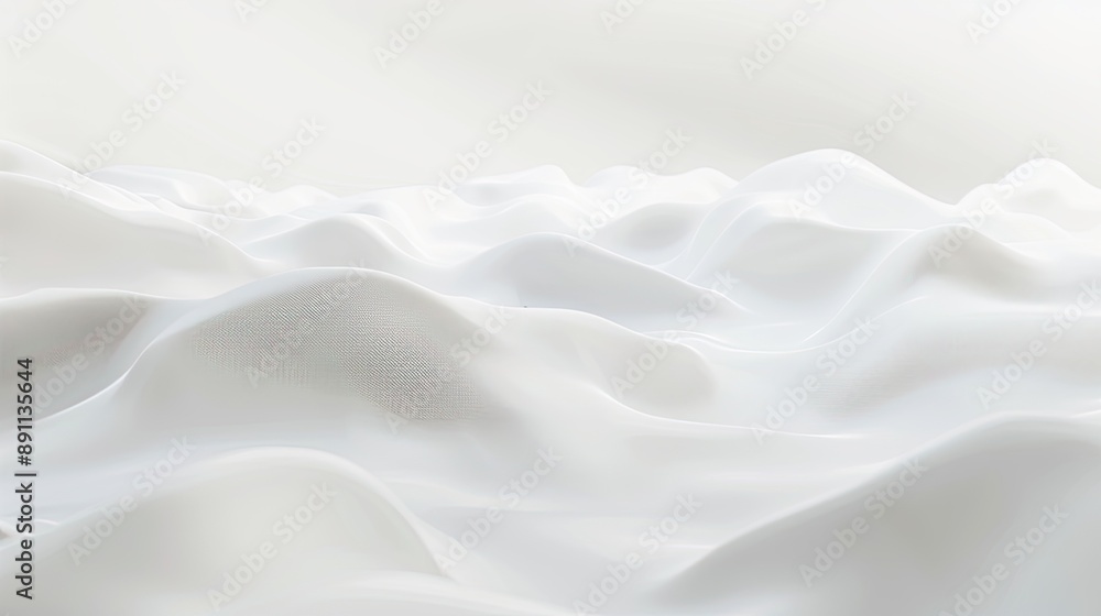 Poster a pristine white background with a gentle gradient shading from top to bottom, perfect for serene de