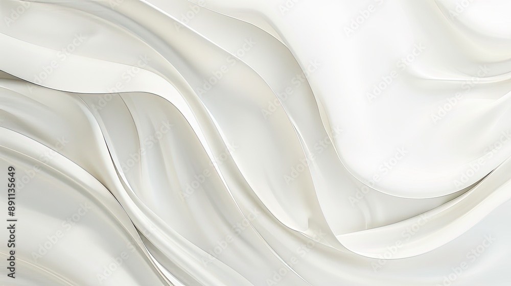 Poster a pristine white background with a gentle gradient shading from top to bottom, perfect for serene de