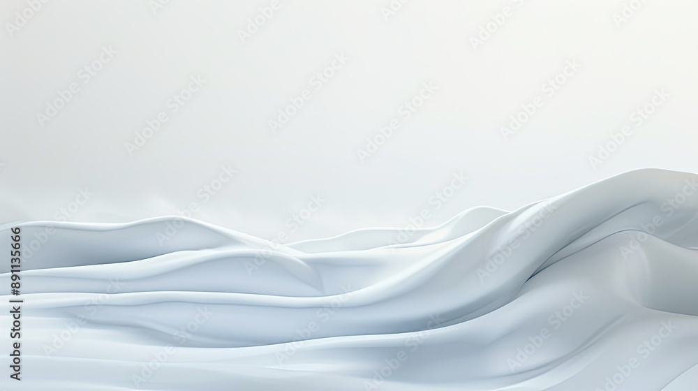 Poster a pristine white background with a soft gradient blending from top to bottom, creating a clean and s