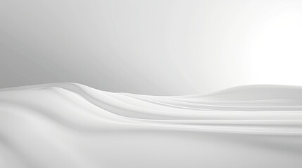 Fototapeta premium A pristine white background with a soft gradient fading from top to bottom, creating a serene and minimalist look.