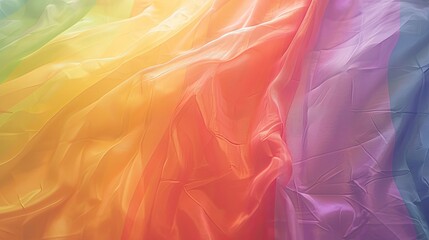 Fototapeta premium A refined LGBT pride background featuring soft rainbow colors and ample space for text, ideal for formal communications.