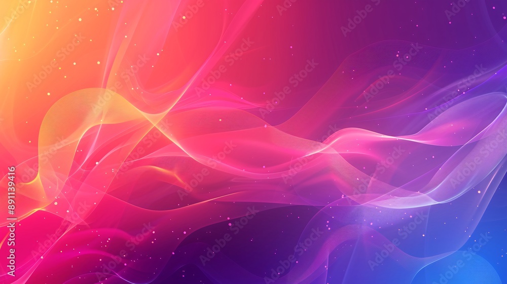 Poster abstract colorful gradient background, displaying a vibrant array of colors in a smooth transition.