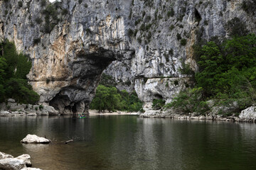 Gorges in the Ardeche river - Pont d'Arc - Vallon-Pont-d'arc - Ardeche - France