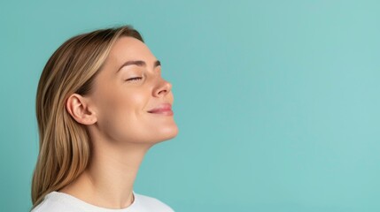 Fototapeta premium A face of old woman after using anti-aging treatments.