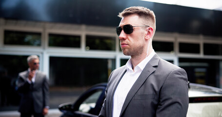 Corporate Bodyguard Safeguards High-End Luxury Car