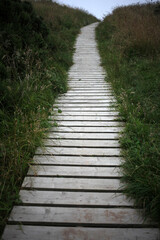 Board walk - North side of mouth of Don - Aberdeen city - Scotland - UK