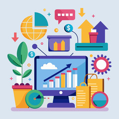 ecommerce growth online shopping and retail graphics1