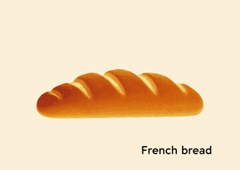 フランスパンのイラスト