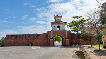 A Gate Of Dong Hoi Ancient Citadel In Central Of Dong Hoi City. Dong Hoi Citadel Held An Important Position In Many Historical Periods Of Vietnam.