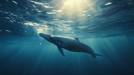 Obraz premium shark in the ocean