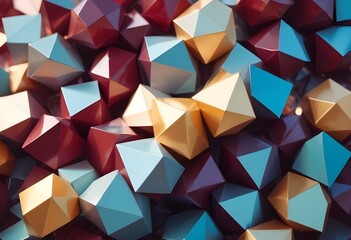 Obraz premium polygons with a glossy finish