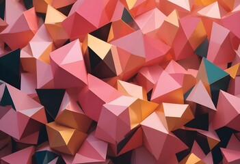 Obraz premium polygons with a glossy finish