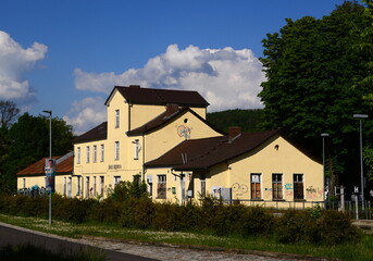 Historical Rail Way Station in the Town Bad Berka, Thuringia