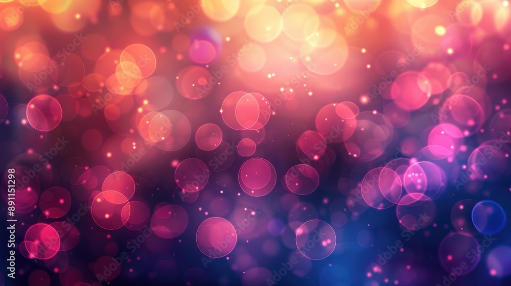 Poster abstract bokeh background