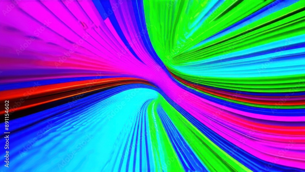 Aufkleber a mesmerizing 3d abstract multicolor visualization
