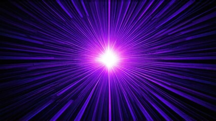 3D Render, Purple Rays of Light