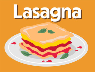 Happy lasagna day with delicious lasagna