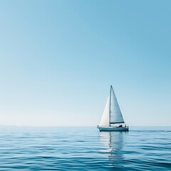 Fototapeta premium sailing boat on the sea